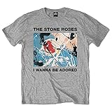 SMURAB The Stone Roses I Wanna Be Adored メンズ/レディース Tシャツ/夏服 スポーツ Tシャツ ブラック/半袖 Tシャ