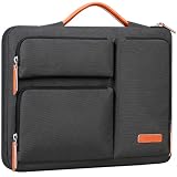 Lacdo 360° 保護 ラップトップスリーブケース 対応機種 MacBook Air/Pro、13-13.3インチノートブック、14インチ 新しいMacBook Pro M5 Pro/Max A3426 A3427 (2026)、M5/M4/M3/M2/M1 A3434 A3112 A3401 A3185 A2992 コンピュータバッグ、ブラック