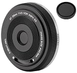 Viltrox AF 28mm F4.5 FE Chip 超薄型レンズ 広角レンズ Eマウント 固定焦点 フルサイズ対応 小型＆軽量 Eマウントカメラ α6400 α6600 α6700 FX30 ZV-E10 II α7IV α7RV など ミラーレスカメラに対応 自分撮り 旅行撮影 ストリート撮影 ポートレート vlog (ブラック)