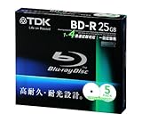 TDK データ用ブルーレイディスク 25GB BD-R(1回録画用) 4X ホワイトワイドプリンタブル 5mmケース 5枚パック BRD25PWB5S