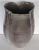 信楽焼き「紫ガラス手ひねり花器」8033-02