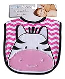 Tender Kisses Infant Embroidered Bib Zebra