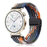 [YealRed] バンド 18mm Huawei Watch GT 6/GT 5/GT 4 41mm / Huawei Watch 5 42mm / GT 5 Pro 42mm 交換用ストラップ 弾性ナイロン製 替えベルト 編組ストラップ 磁気バックル 換え ベルト マグネットバンドファーウェイウォッチ GT 6/GT 5/GT 4 41mm に対応（カラフル）