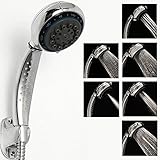 6 functions abs hand held water saving pressurize shower head
