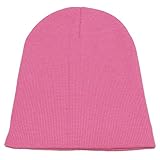 ハッピーハット キッズ 帽子 ニット帽 無地 カラフルニットワッチ ピンクM kids-088-02-M
