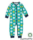 北欧 スウェーデン ベビー服 長袖カバーオール Sky 3-9ヵ月/9-18ヵ月 Maxomorra マクソモーラ (80cm)