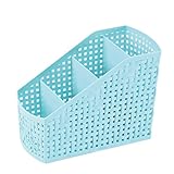 yougheny 収納ボックス おしゃれ 小物収納ボックス 卓上 収納ケース リモコンラック 収納ボックス 文具 整理ケース 事務 ブルー-S