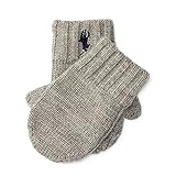 ラルフローレン　Ralphlauren メリノウール　ニットミトン　グレー [並行輸入品]