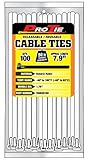 Pro Tie RN8SD100 7.9-Inch Releasable Standard Duty Cable Tie Natural Nylon 100-Pack [並行輸入品]