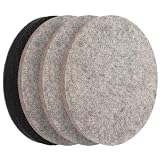 MORLARCO フェルトバフ ポリッシャー バフ 125mm 4個セット マジックペーパー式 付属研磨パッド 油膜 ガラス磨き 車磨き用 ポリッシャーに適しています