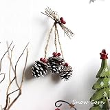 クリスマス スノーコーンオーナメント 造花 壁掛 雑貨