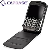 【並行輸入品】CAPDASE ドコモ BlackBerry Bold 9900 用 Leather Case Classic Flip Top, Black たて開き レザーケース 【WCBB9900-6001】