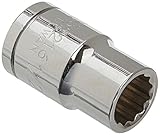 Williams 32216 1/2-Inch Drive Shallow Socket, 12 point, 1/2-Inch by Williams