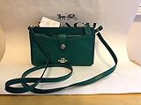 Coachカバン Pebble Leather Pouch Pop up Messenger Crossbody [並行輸入品]