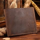 Mutell（TM）最新の最高品質の本革の男性はファッション短いヴィンテージ高級男性の財布のカードホルダー薄いスリム財布財布