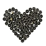 yasornアンティークUpholstery Tackネイル装飾家具DIY Nailhead（ブロンズ、100個のセット）