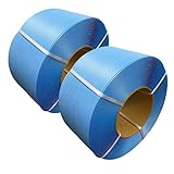 PPバンド、幅12mm、長さ3000m、青、自動梱包機・手締め、荷造り用 梱包 発送 【PP12-b1青】