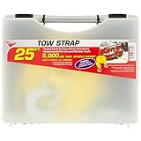 Keeper 02825-SC Emergency 25' Tow Strap with Spring Latch Hooks and Storage Case [並行輸入品]