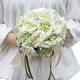 20個の美しい人工花ウェディングブーケ花嫁ブライダルブーケ（G）