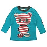 【春物】 PuiPui(プイプイ) ダブルフェイス長袖Tシャツ 80cm/BLUE NO.PP-162197