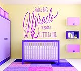 デザインwith Vinyl Rad 729 2 such a big miracle in such a little girlベビー寝室引用壁デカール 16 x 24" RAD 731 2 1