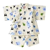 mikihouse Double_B(ミキハウスダブルB)昆虫柄 甚平スーツ(80cm・90cm)(トンボ・カブトムシ柄) ８０ｃｍ,白（01）