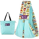 GOMAMA 新生児 ベビースリング (靑フクロウ)