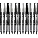 PILOT Precise V7 スティック液体インク ローリングボールスティックペン 細字 (0.7mm) ブラック 14本パック (15412)