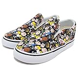 (バンズ) VANS スニーカー キッズ トドラー ピーナッツ クラシック スリッポン The Gang/Black コラボ 15cm(US10)