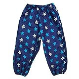 （ポスター）POSTAR キッズ 星柄レインパンツ　ネイビー　80cm