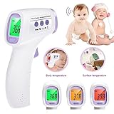 赤ちゃんのデジタル多機能非接触赤外線温度計額に銃本体
