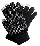 Boss Tech Products Knit Non-Skid Touchscreen Gloves for Cell Phones Smart Phones Tablets Kiosks and 