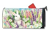 MailWraps White Bunny Mailbox Cover #01099 [並行輸入品]