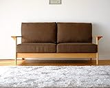 ソファ ソファー 2人掛け 家具 2.5P カラー：ナチュラル＋ブラウン