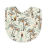 （オーシャンアンドグラウンド）Ocean＆Ground スタイ ON THE BEACH:よだれかけ/ビブ/出産祝い/出産準備 F ブラウン