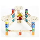 木製ブロック マーブルラン 木のおもちゃ グルグル(ビー玉)