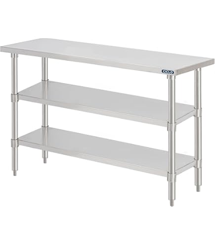 ステンレス製 アイアン シェルフ テーブル 台 キャスター付き No.2 ステンレス製 アイアン シェルフ テーブル 台 キャスター付き No