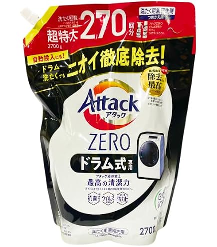 Amazon | Attack ZERO アタック ゼロドラム式 濃縮洗濯洗剤2,900g 290