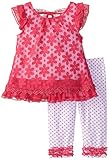 Little Lassベビー女の子DaisyパターンTop withレギンスセット カラー: ピンク