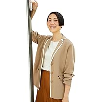 Amazon | [ドゥクラッセ] ミラノリブ・テーラードニット