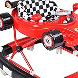 赤ちゃんの歩行,多機能音楽子供のウォーカー折り畳み式コンボ ロッキング ホース赤ちゃん活動ウォーカー-赤