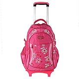 キャリーバッグ　スーツケース　かわいい　子供　キッズ　3色　通学・旅行・キャンプ (ローズ)