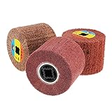 ランフィー　120x100mm 60 に 320 グリット金属鋼線引抜ローラーバニシング マシンの研磨砥石を掻き