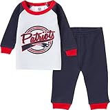 新しいEngland Patriotsベビー乳児Thermal Pajama Set – Navy