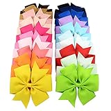 リタセ（Ritase）可愛い子供キッズ蝶結びヘアピン 　ヘアクリップ　髪飾り ガール 女性用 大人 レディース ヘアアクセサリー　20色　20個セット(純色) 11CM