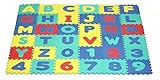 Click N' Play, Alphabet and Numbers Foam Puzzle Play Mat, 36 Tiles (Each Tile Measures 12 X 12 Inch 