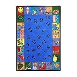 Joy Carpets Kid Essentials Early Childhood Count On Me Rug Multicolored 5'4 x 7'8 [並行輸入品]