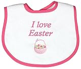 Raindrops Embroidered Bib, I Love Easter, Strawberry by Raindrops