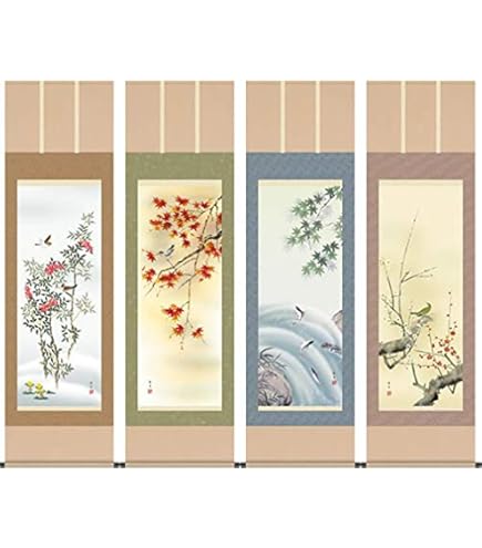 Amazon.co.jp: 掛軸 宮本武蔵 複製画枯木鳴鵙（枯木にもず）(掛け軸 尺