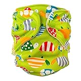 FuzziBunz First Year Adjustable Diaper, Turtle time, 6-24 Pound by FuzziBunz